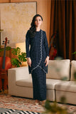 The Glow Women Broderie Kurung Set - Navy Jacquard