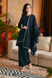 The Glow Women Broderie Kurung Set - Navy Jacquard