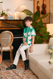 The Glow Batik Shirt - Green Geo