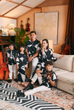 The Glow Chic Kebaya Set - Black Geo