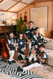 The Glow Chic Kebaya Set - Black Geo
