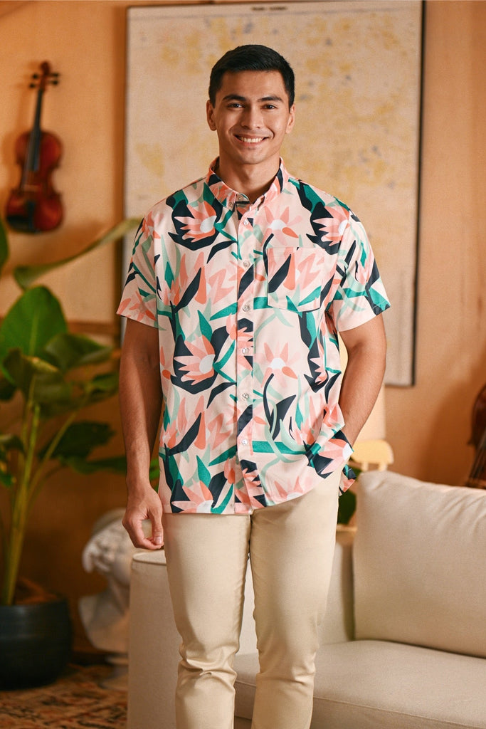 The Glow Men Batik Shirt - Lily