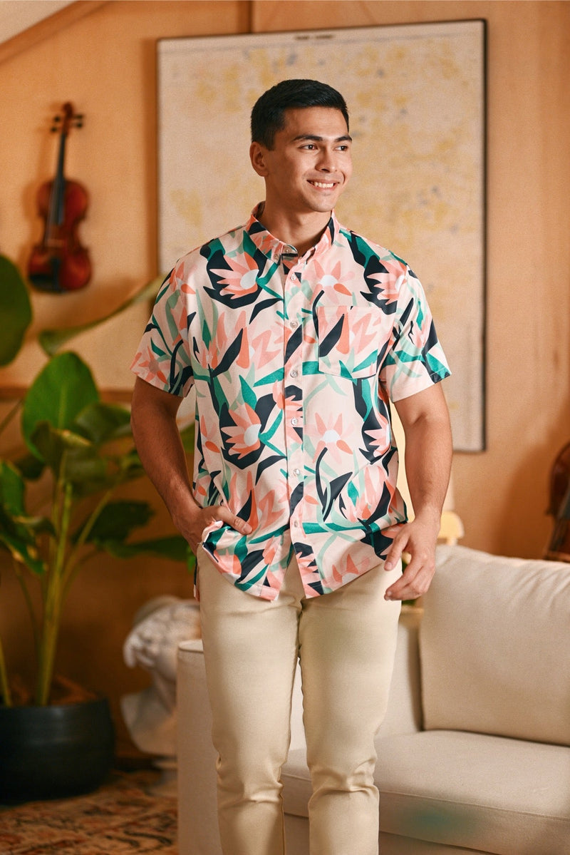The Glow Men Batik Shirt - Lily