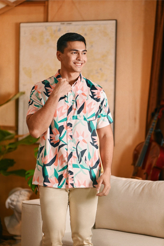 The Glow Men Batik Shirt - Lily