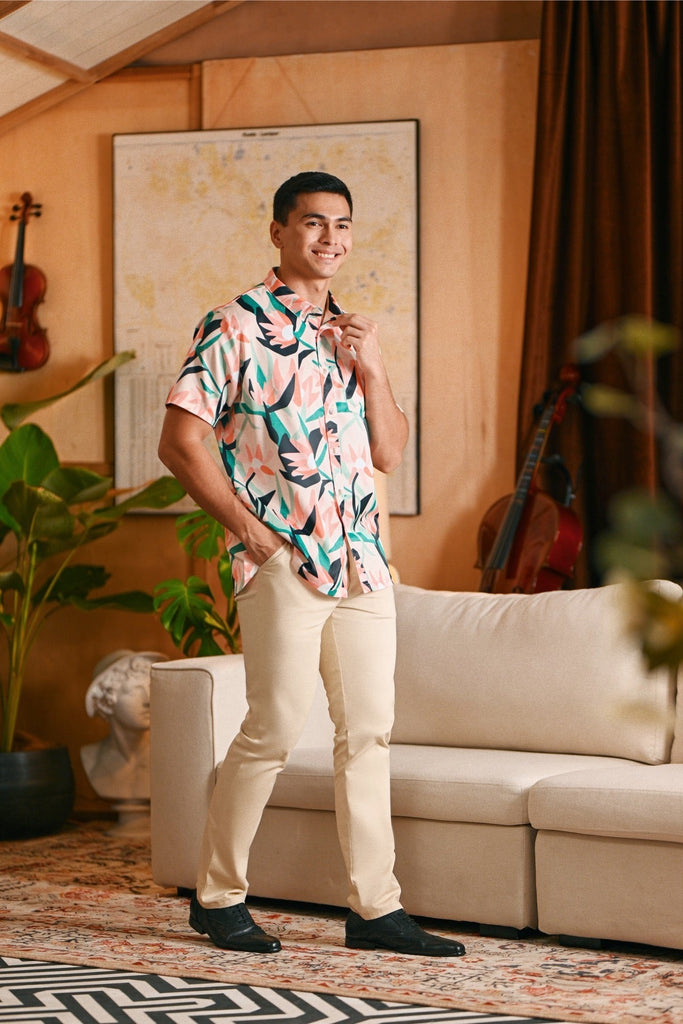 The Glow Men Batik Shirt - Lily