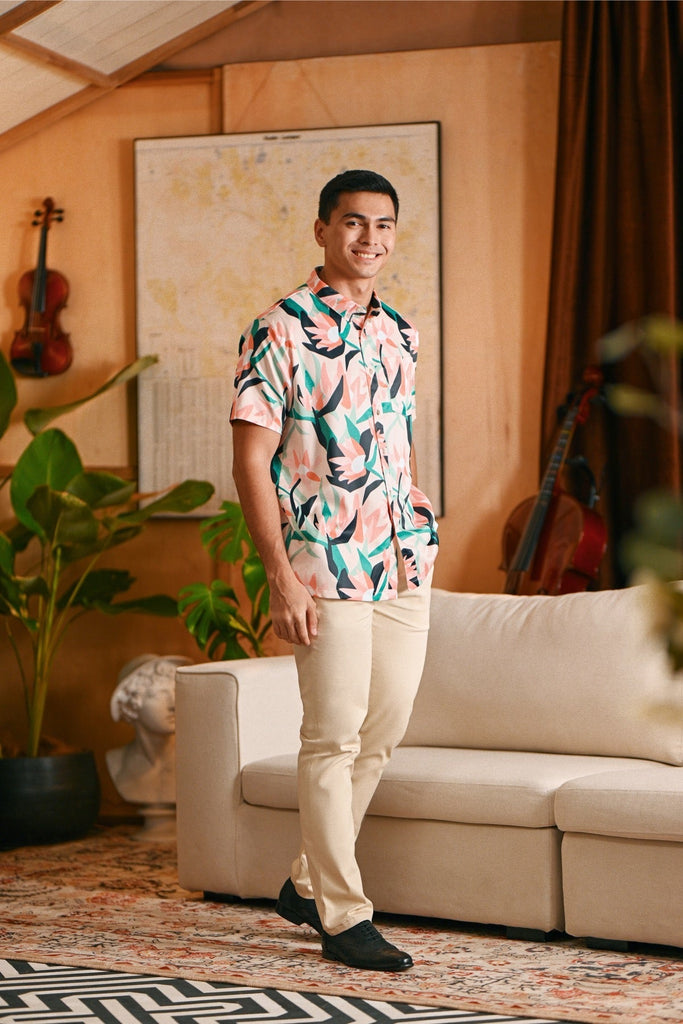 The Glow Men Batik Shirt - Lily