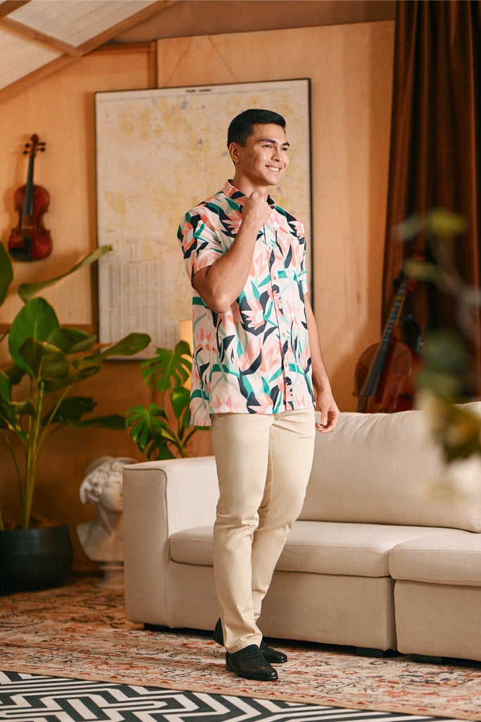 The Glow Men Batik Shirt - Lily