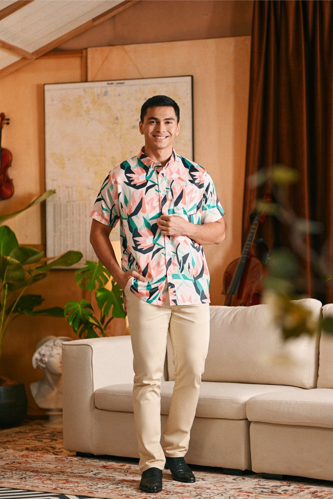 The Glow Men Batik Shirt - Lily