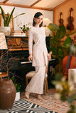 The Glow Women Elite Kurung Set - Pink Jacquard