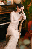 The Glow Women Elite Kurung Set - Pink Jacquard