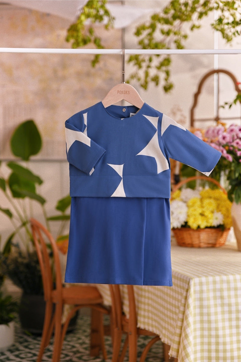 The Sarang Babies Kurung - Steel Blue