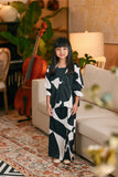 The Glow Chic Kebaya Set - Black Geo