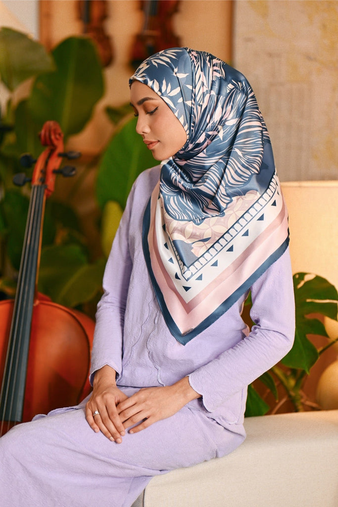 The Glow Women Square Scarf - Blue Shine