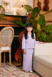 The Glow Broderie Kebaya Set - Lilac Jacquard