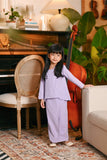 The Glow Broderie Kebaya Set - Lilac Jacquard