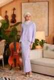 The Glow Women Broderie Kebaya Set - Lilac Jacquard