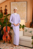The Glow Women Broderie Kebaya Set - Lilac Jacquard