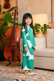 The Glow Broderie Kurung Set - Green Geo