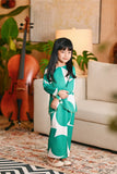 The Glow Broderie Kurung Set - Green Geo