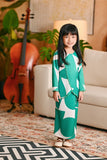 The Glow Broderie Kurung Set - Green Geo