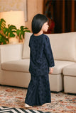 The Glow Broderie Kurung Set - Navy Jacquard