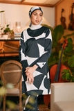 The Glow Women Chic Kurung Set - Black Geo