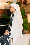 The Glow Women Broderie Shawl - White Jacquard