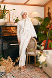 The Glow Women Demure Kurung Set - White Jacquard