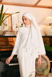 The Glow Women Broderie Shawl - White Jacquard