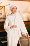 The Glow Women Broderie Shawl - White Jacquard