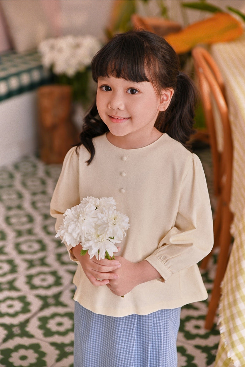 The Sarang Princess Blouse - Cream