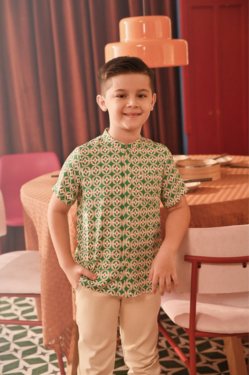 The Spring Dawn Mandarin Shirt - Kowloon