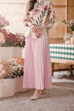 The Embun Women Sun-Pleats Skirt - Pink