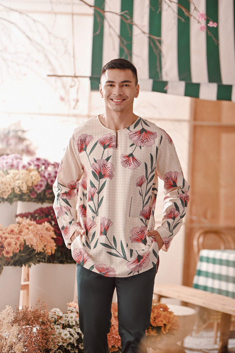 The Embun Men Pesak Kurta - Poppy