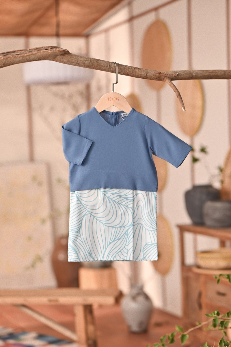 The Heiwa Babies Kurung - Blue West