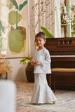 The Glow Glitz Kurung Set - White Jacquard