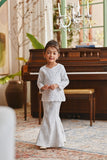 The Glow Glitz Kurung Set - White Jacquard