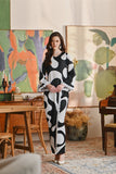 The Glow Women Delight Kurung Set - Black Sea