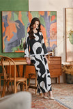 The Glow Women Delight Kurung Set - Black Sea