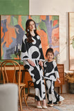 The Glow Women Delight Kurung Set - Black Sea