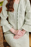 The Glow Women Lavish Kebaya Set - Desert Sage Jacquard