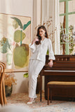 The Glow Women Memoir Kebaya Set - Off White Jacquard