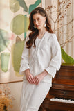 The Glow Women Memoir Kebaya Set - Off White Jacquard