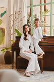 The Glow Women Memoir Kebaya Set - Off White Jacquard
