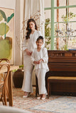 The Glow Women Memoir Kebaya Set - Off White Jacquard