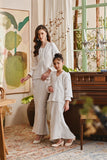The Glow Women Memoir Kebaya Set - Off White Jacquard