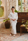 The Glow Memoir Kebaya Set - Off White Jacquard