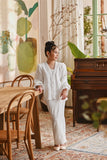 The Glow Memoir Kebaya Set - Off White Jacquard