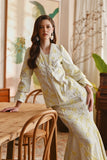 The Glow Women Lavish Kebaya Set - Tender Yellow Jacquard