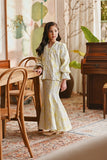 The Glow Lavish Kebaya Set - Tender Yellow Jacquard